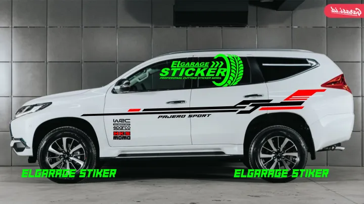 Stiker Mobil Pajero Sport Cutting Stiker List Body Pajero Sport Stiker