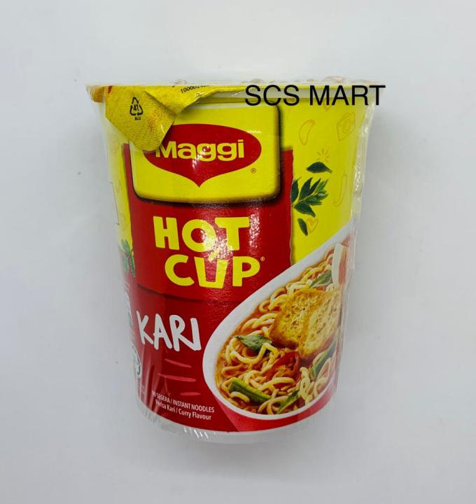 Maggi Hot Cup Kari Flavour Instant Noodles 59g Lazada