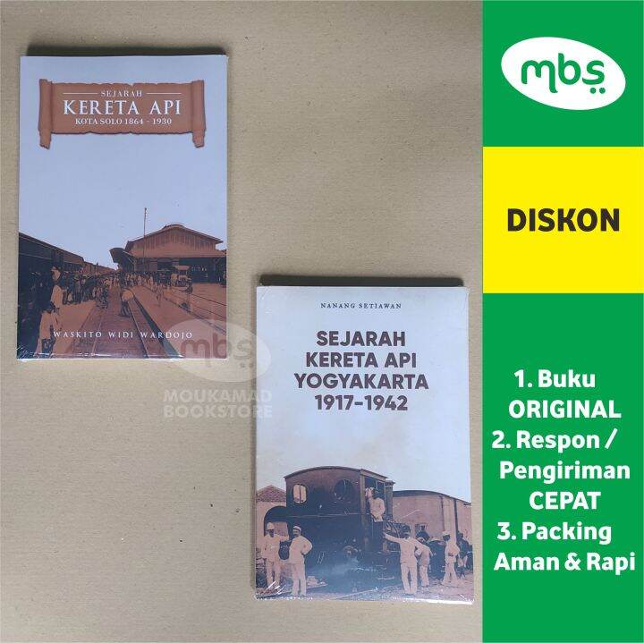 PAKET BUKU SEJARAH KERETA API KOTA SOLO SEJARAH KERETA API YOGYAKARTA