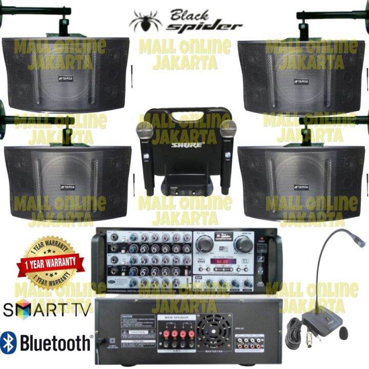 Paket Karaoke Targa 12 Inch Sound System Rumah 4 Speaker Lazada Indonesia