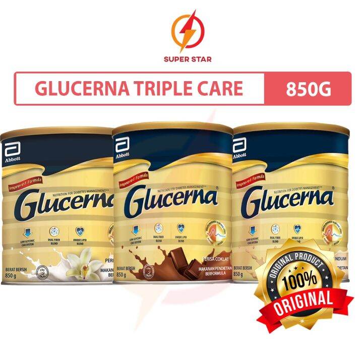 Glucerna Triple Care G Vanillachocolatewheat Lazada