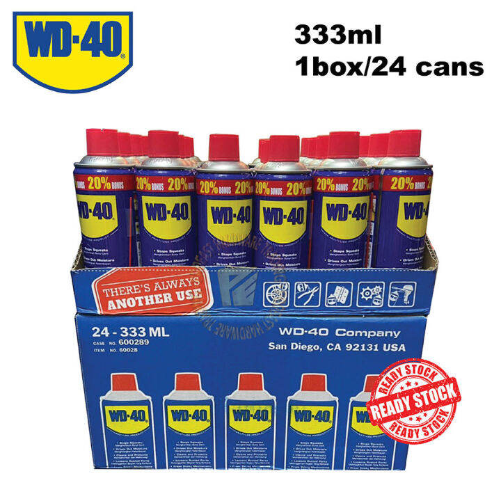 WD 40 MULTI USE ANTI RUST SPRAY PRODUCT 333ml X 24cans Box Lazada