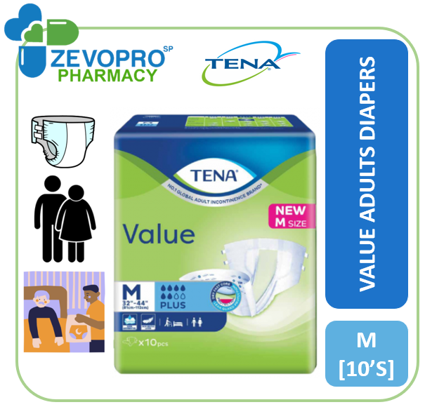 Tena Value Adult Diaper M L Xl Lazada