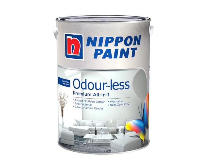 Nippon Paint Odour Less All In 1 Base 1 Lily White 1137 1L