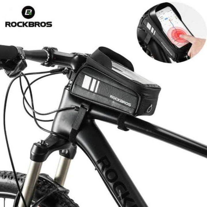 ROCKBROS 017 2BK Bicycle Bag Waterproof Touch Screen Cycling Bag Top