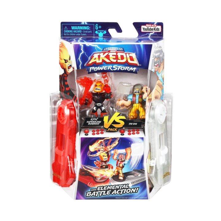 Mainan Mini Battling Action Figure Legends Of Akedo Powerstorm Versus