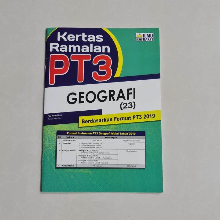 Kertas Ramalan Pt Geografi Kssm Ilmu Bakti Lazada