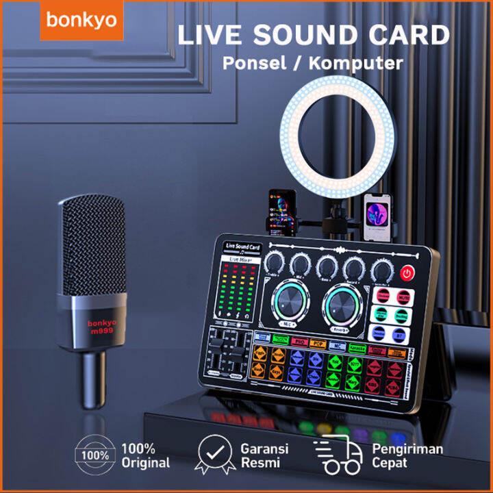 Bonkyo F M Sound Card Microphone Combination Set Bluetooth