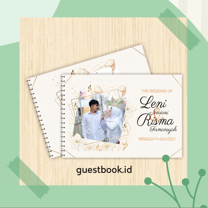 Custom Buku Tamu Undangan Pernikahan Bisa Pakai Foto Lazada Indonesia