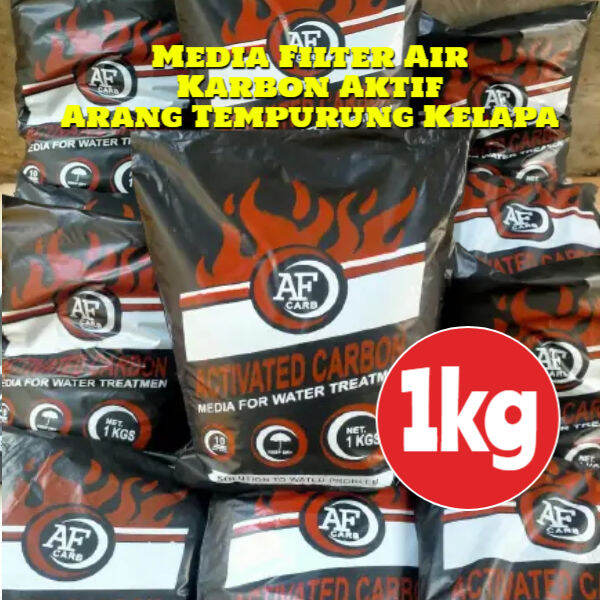 Karbon Aktif Kg Arang Tempurung Kelapa Media Filter Air Kotor Bau