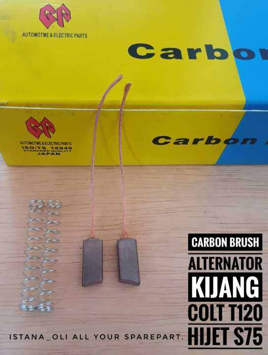 Arang Carbon Brush Dinamo Alternator Ampere Kijang Colt T Hijet S