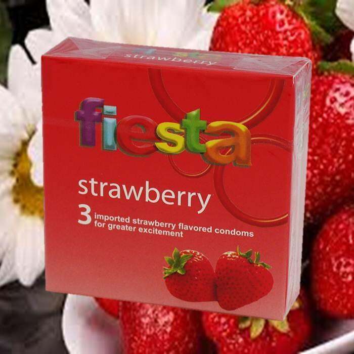 Kondom Fiesta Strawberry Isi Pcs Lazada Indonesia