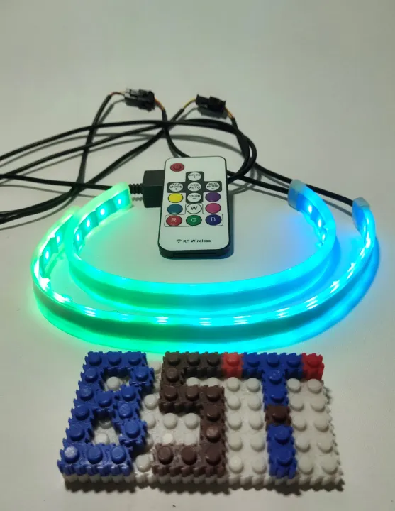 Lampu Led Alis Drl Slim Cm Rgb Remote Warna Sein Running Untuk