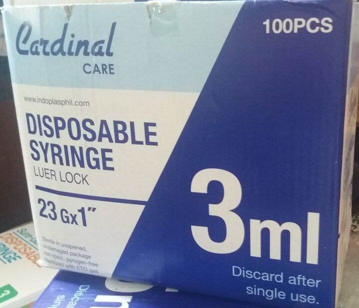 Disposable Syringe Luer Lock Ml Sold Per Box S Cardinal