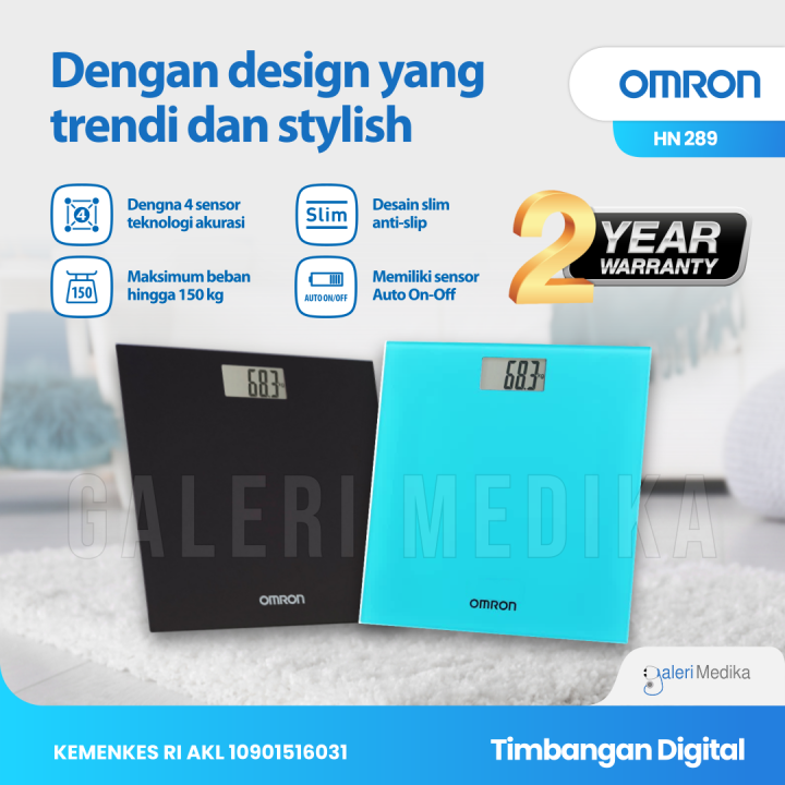 Timbangan Badan Digital Omron HN 289 HN 289 BIRU Lazada Indonesia