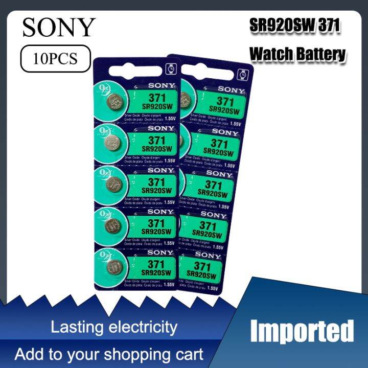 10pcs Sony Original 371 SR920SW 920 LR920 AG6 LR920 LR69 171 1 55V