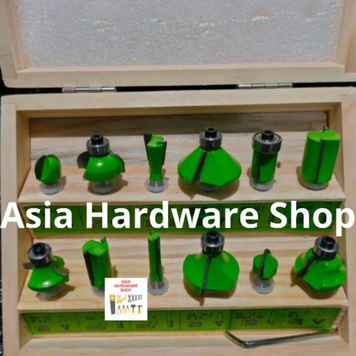 Mata Profil Kayu Set Pcs Ryu Mata Router Trimmer Bit Set Pcs