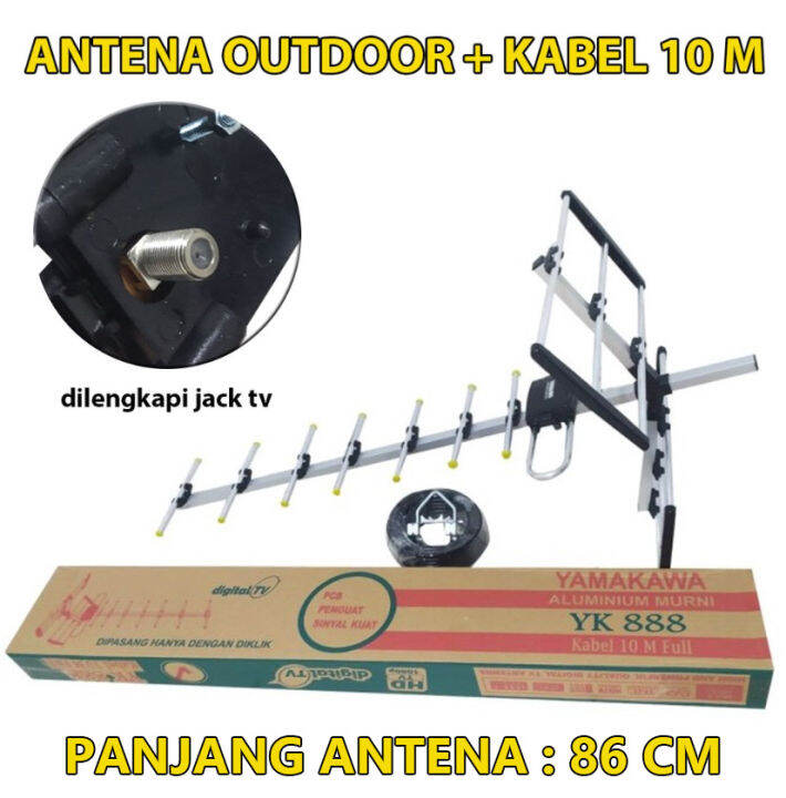 Antena Tv Outdoor Digital Sinyal Kuat Vdr V V Hd Sj Lazada