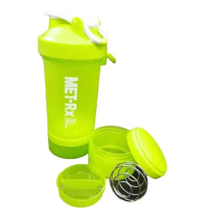 New Met Rx Protein Blender Fitness Bottle Powder Shaker Cup Mixer With