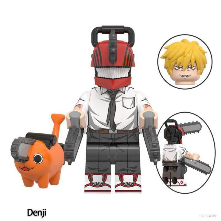 AG Chainsaw Man Minifigure Building Blocks Denji Pochita Action Figure