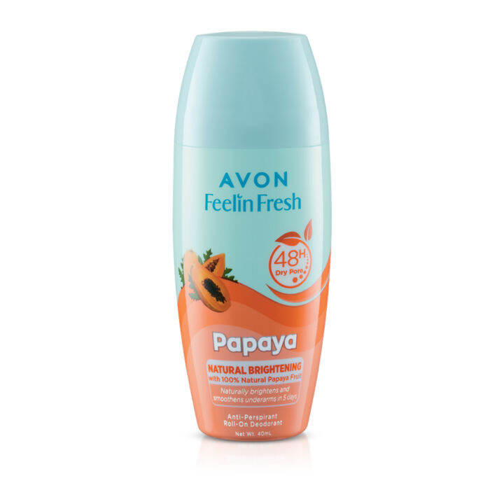 Avon FEELIN FRESH PAPAYA Natural Brightening With 100 Natural Papaya