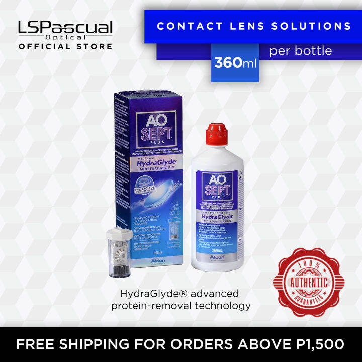 AO Sept Plus HydraGlyde Contact Lens Solution NOVEMBER 2023 EXPIRY