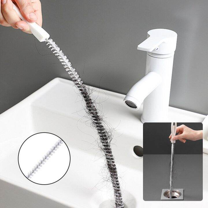 Cm Super Long Pipe Dredging Brush Bathroom Hair Sewer Sink Cleaning