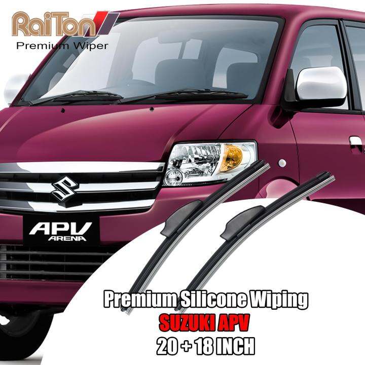 Raiton Premium Wiper Kaca Depan Mobil Suzuki Apv Ukuran Inch Dan