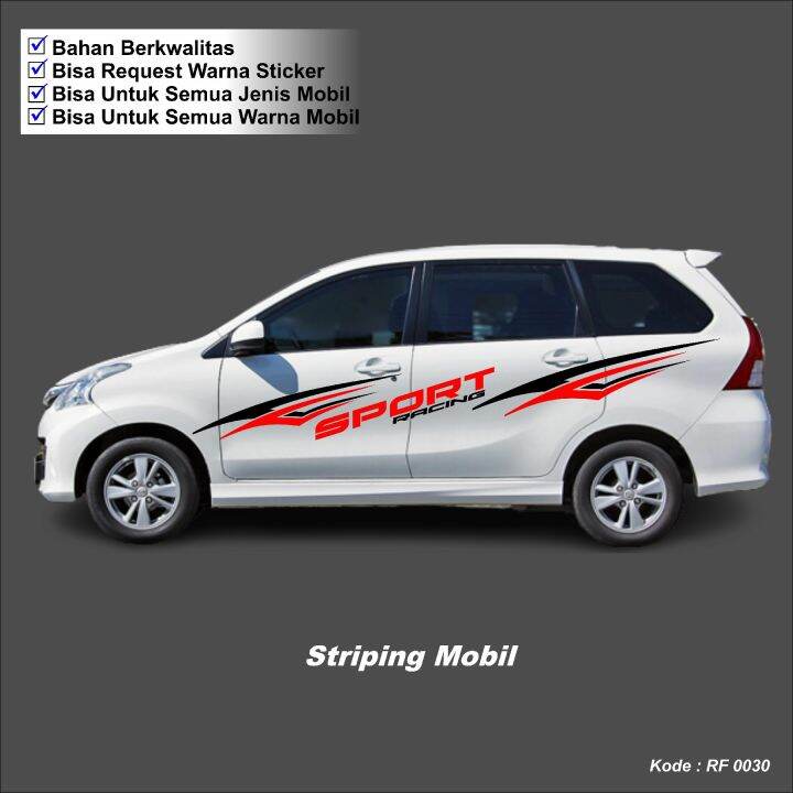 Stiker Mobil Cutting Mobil Striping Avanza Xenia Agya Panter Mobilio