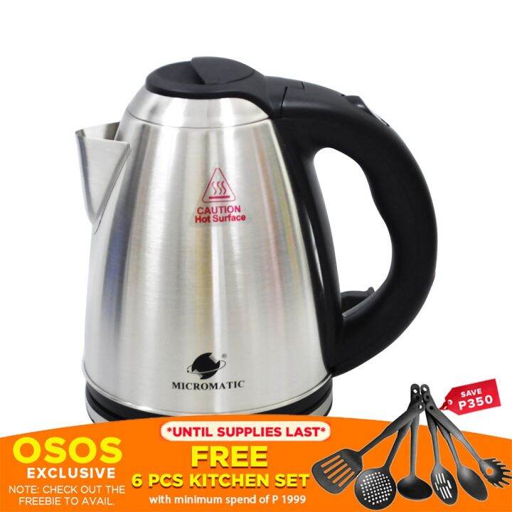 Micromatic Original Stainless Steel Electric Kettle Water Heater L