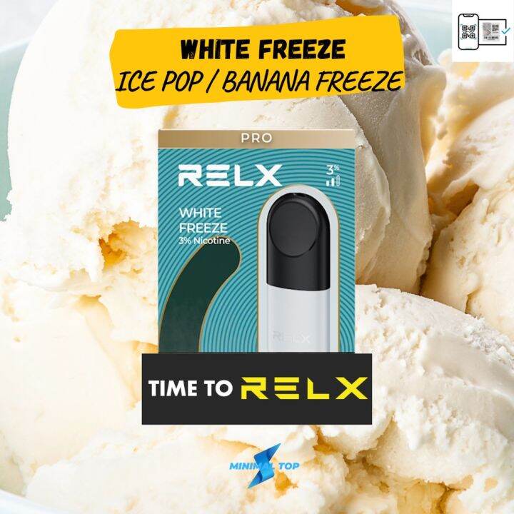 Relx Infinity Essential Pod Pro White Freeze Ice Cream Soda