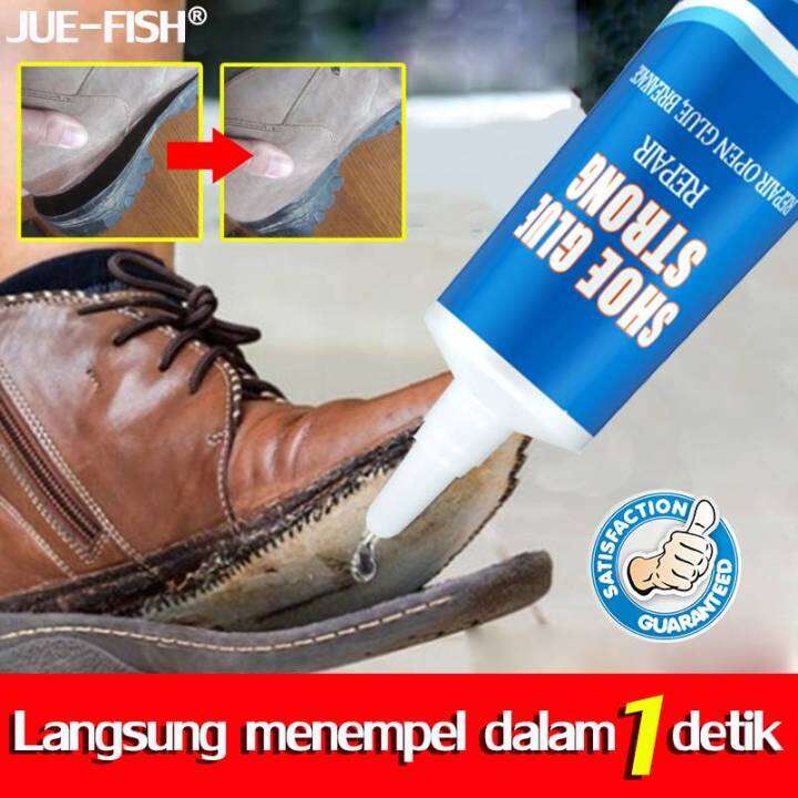 50 Tahun Tanpa Degumming JUEFISH Lem Sepatu Shoe Glue 50ml Berlaku