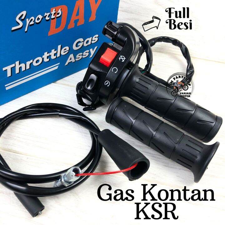 GAS SPONTAN GAS KONTAN SPONTAN KSR HANDGRIP KAZE SET LENGKAP BESI BY