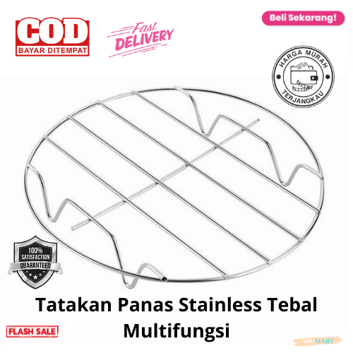 Bisa Cod Promo Alas Kukus Anti Panas Stainless Tebal Tatakan Panas