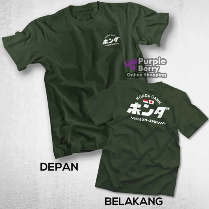 Kaos Honda Gank Japan X Indonesia Geng Motor Racing Baju Distro Herex