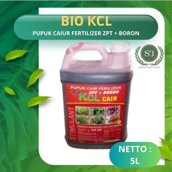 Pupuk Cair Bio KCL Lengkap Plus Zpt Ferilizer Boster Anti Layu Dan