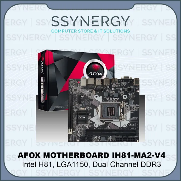 Afox Ih Ma V Chipset Intel H Socket Lga Ddr Motherboard