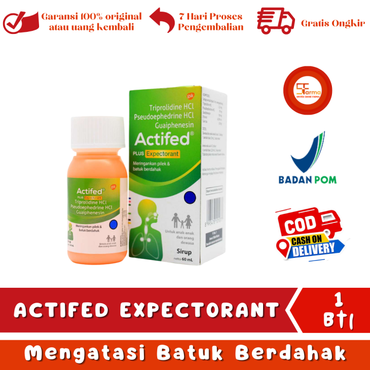 ACTIFED HIJAU SIRUP OBAT BATUK EXPECTORANT Lazada Indonesia