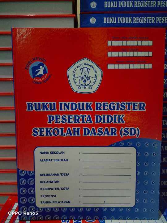 Buku Induk Register Peserta Didik Sekolah Dasar Kurikulum Edisi