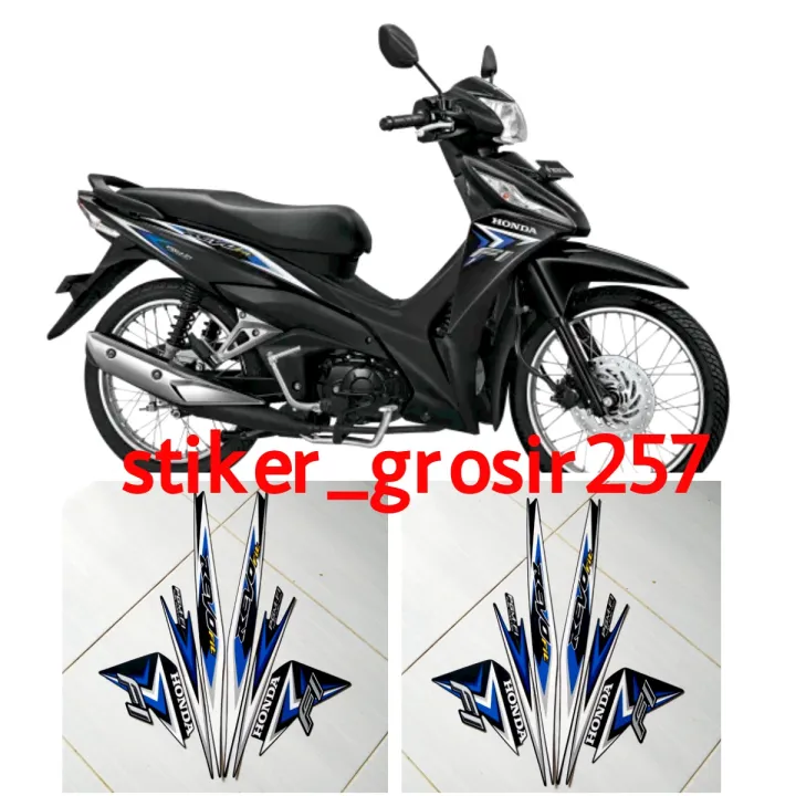 Stiker Striping Lis Les Polet Body Motor Revo Fit Fi Hitam