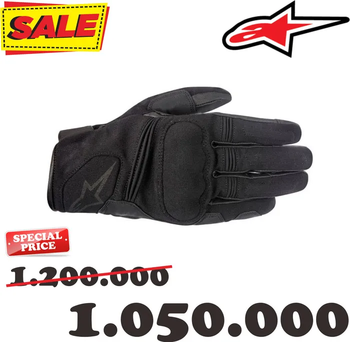 Sarung Tangan Motor Alpinestars Warden Gloves Black Original Lazada