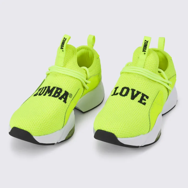 Zumba Air Stomp Slip On Yellow รองเทาเตนออกกำลงกายซมบา