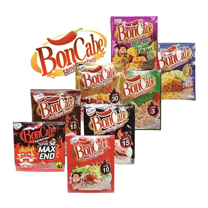 BonCabe Sambal Tabur SACHET PAKET 6 Pcs KOBE BON CABE Lazada