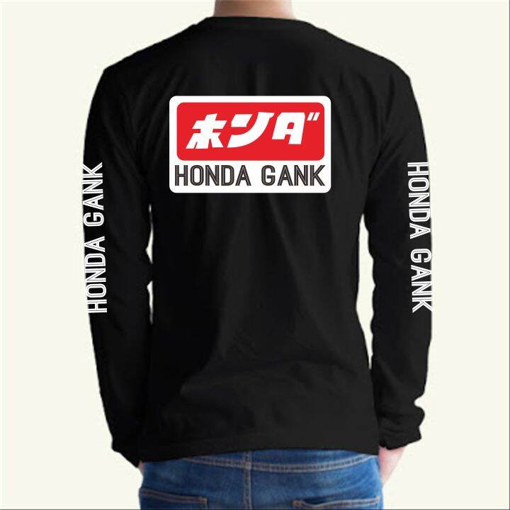 Kaos Honda Gank Lengan Panjang Desain Terbaru Kaos Motor Keren Lazada