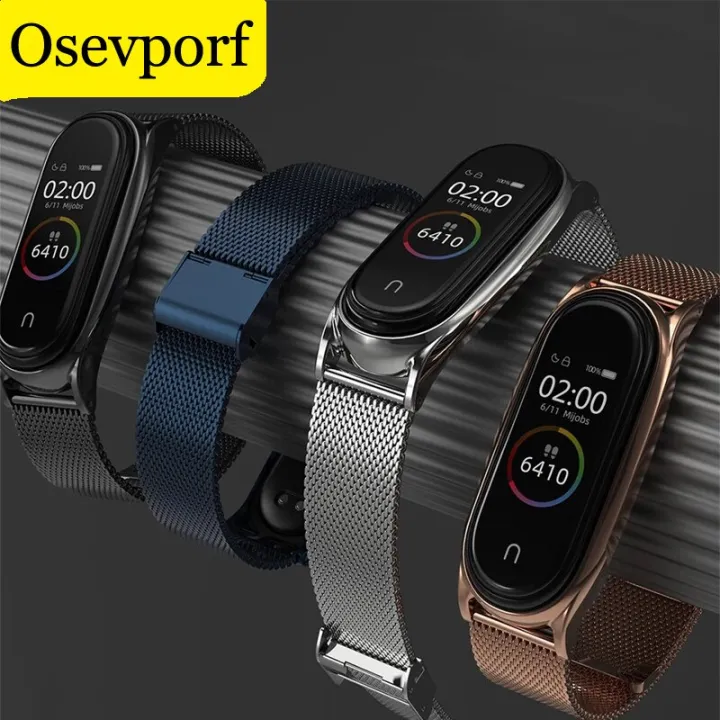 HOT OSEVPORF Strap For Xiaomi Mi Band 3 4 Wrist Metal Bracelet