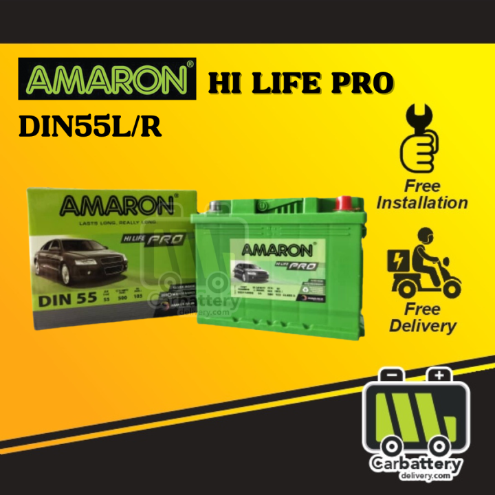 Installation Provided Amaron Hi Life Pro Din L Din R Car Battery