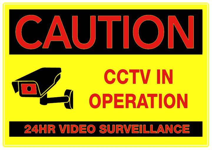 Cctv Signage Laminated Lazada Ph