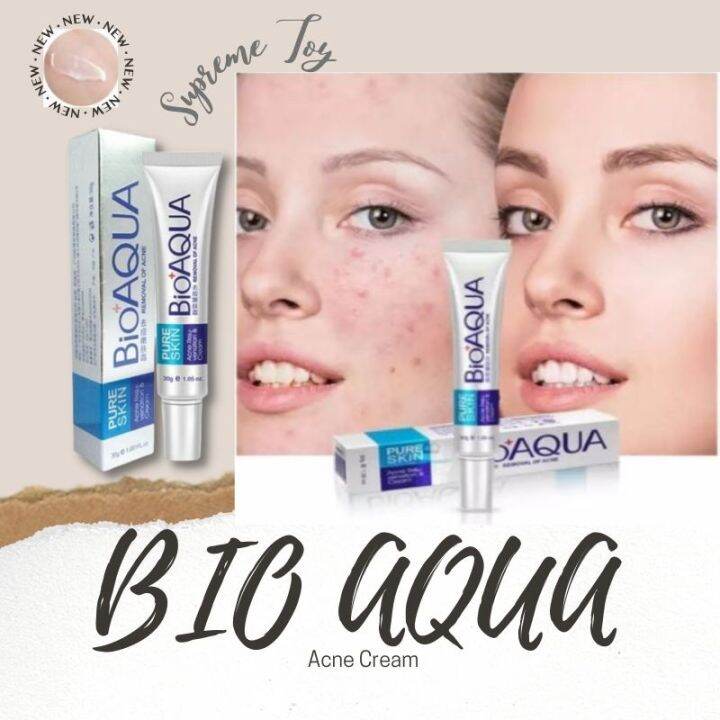 Original Bio AQUA Pure Skin Removal Of Acne Treatment Whitening CREAM