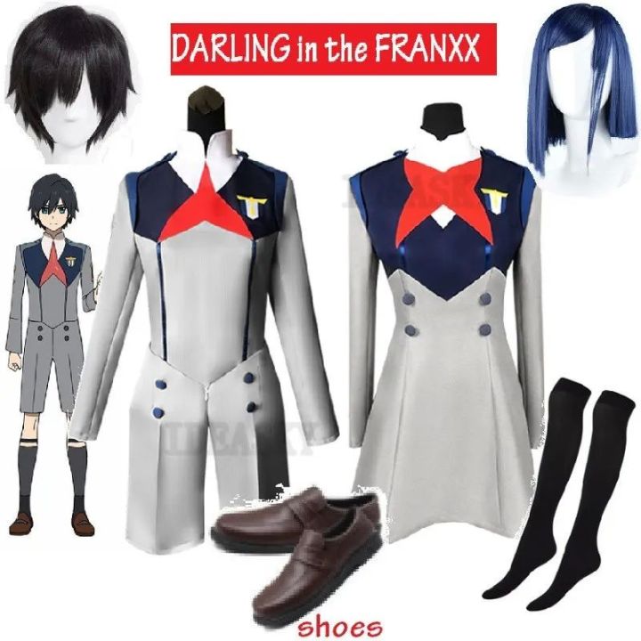 Darling In The Franxx Cosplay Hiro Ichigo Miku Kokoro Zero Two Cosplay