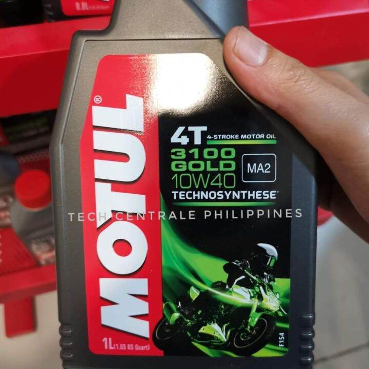 Motul Motorcycle Engine Oil 3100 GOLD 4T Technosynthese 10W40 1Liter